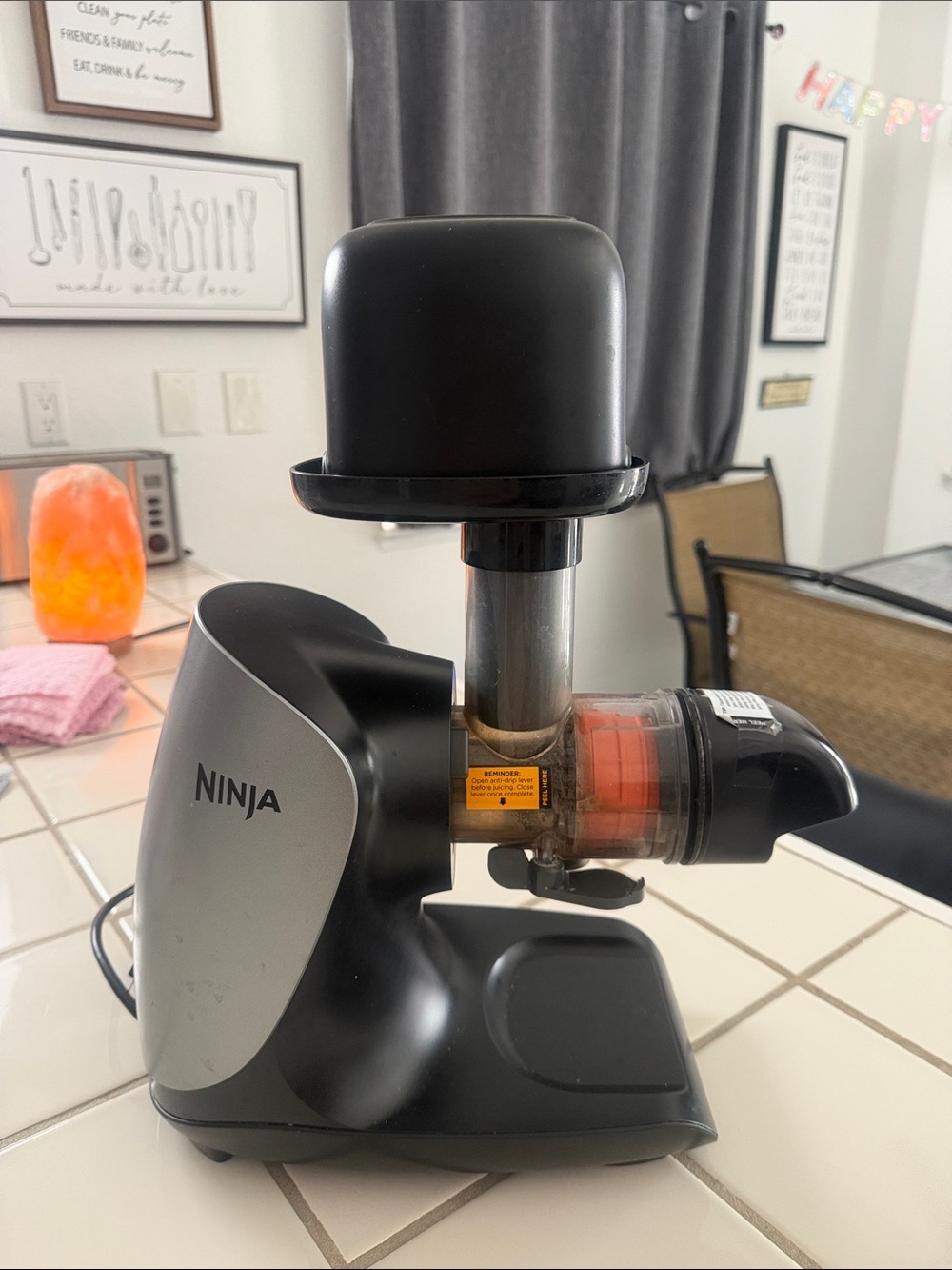 Ninja Black and Silver Vertical Juicer Attachment